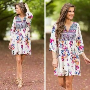 Floral babydoll dress